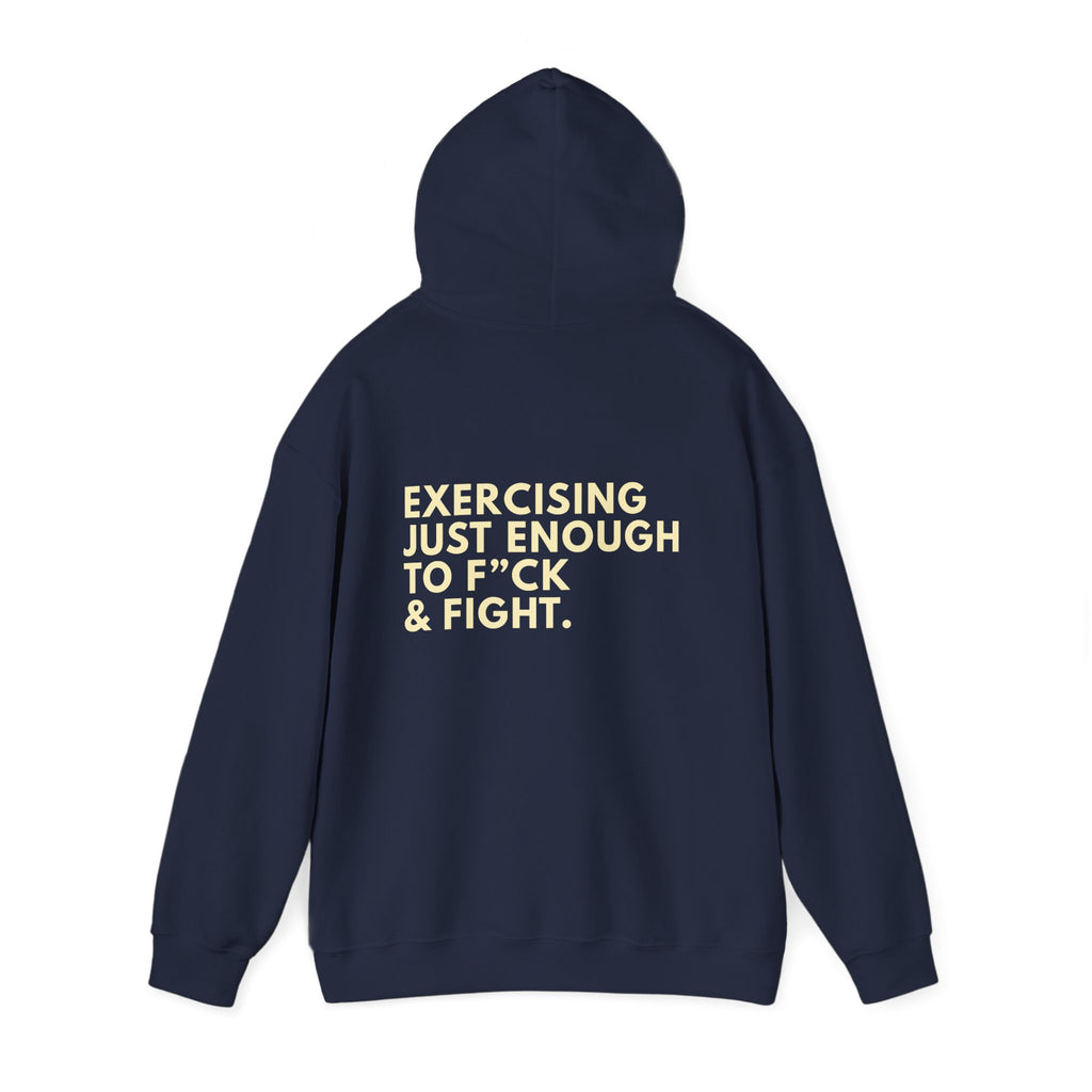 STATEMENT HOODIE - JUST ENOUGH NAVY/YELLOW