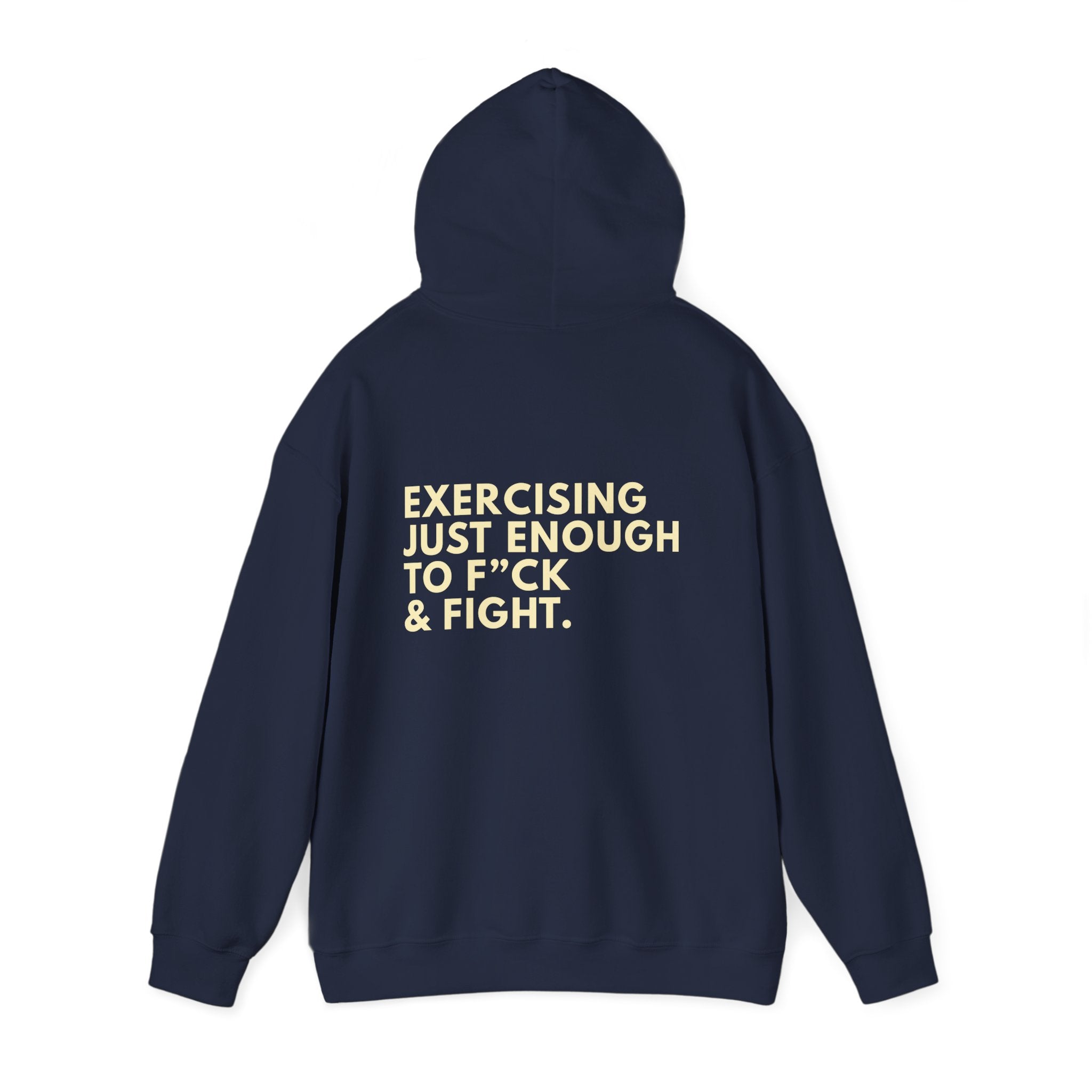 STATEMENT HOODIE - JUST ENOUGH NAVY/YELLOW