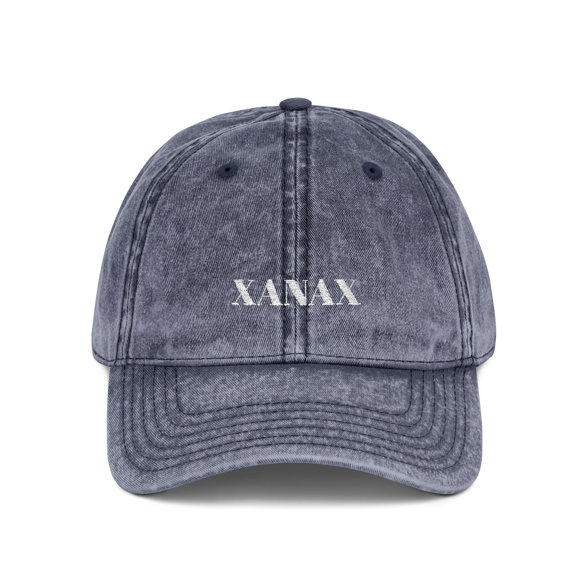 VINTAGE EMBROIDERED CAP - XANAX