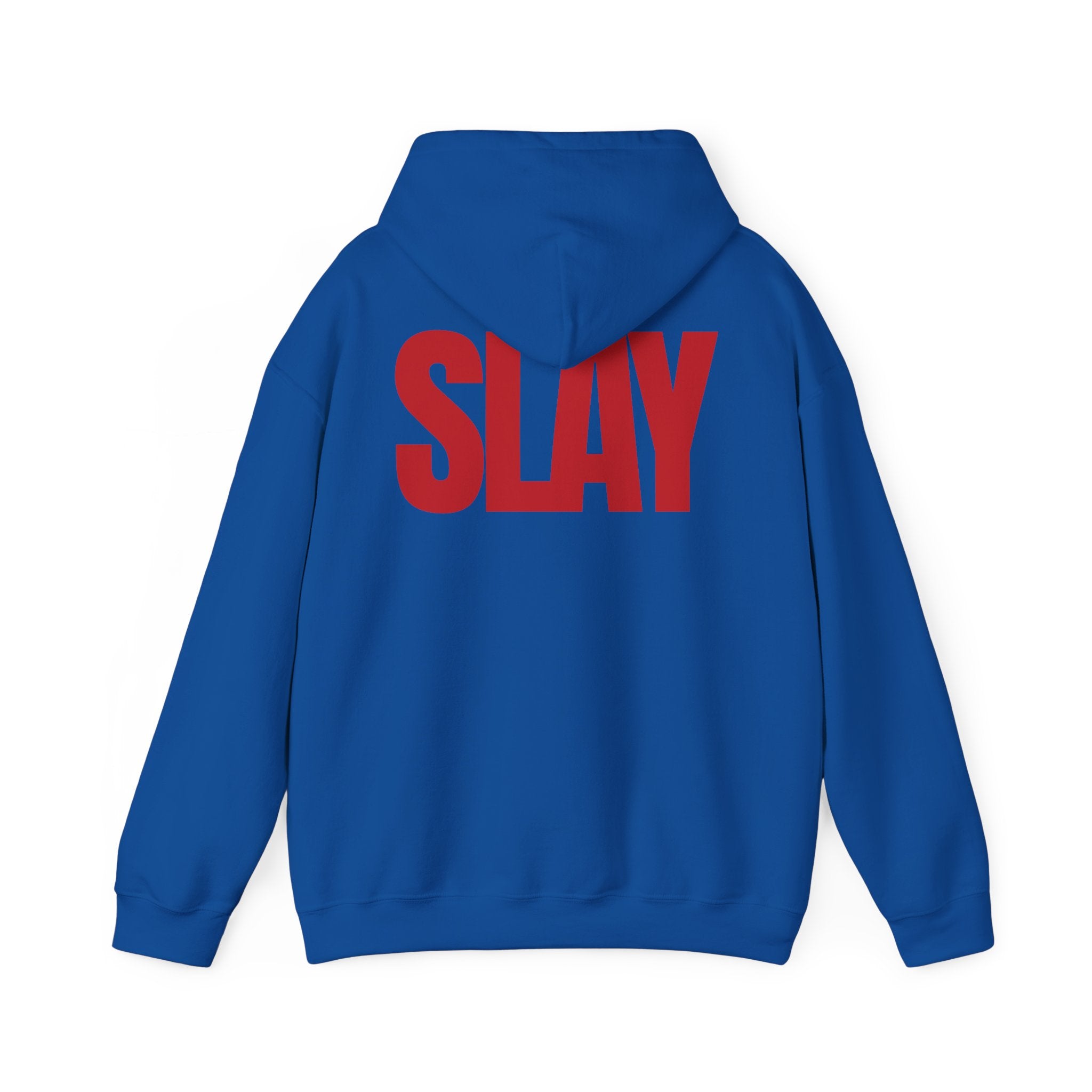 STATEMENT HOODIE - SLAY BLUE/RED