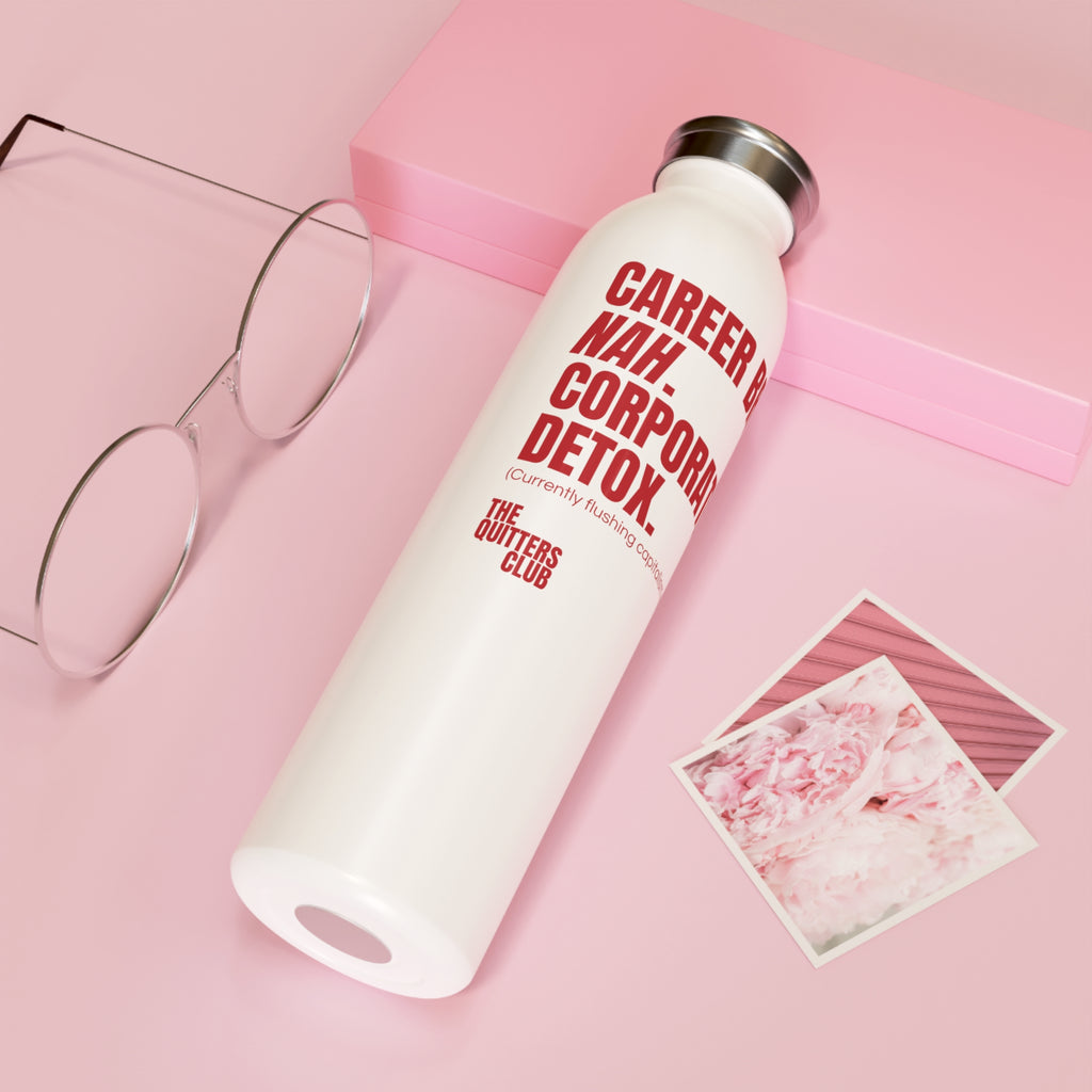 QUITTERS CLUB SLIM WATER BOTTLE 20oz - DETOX
