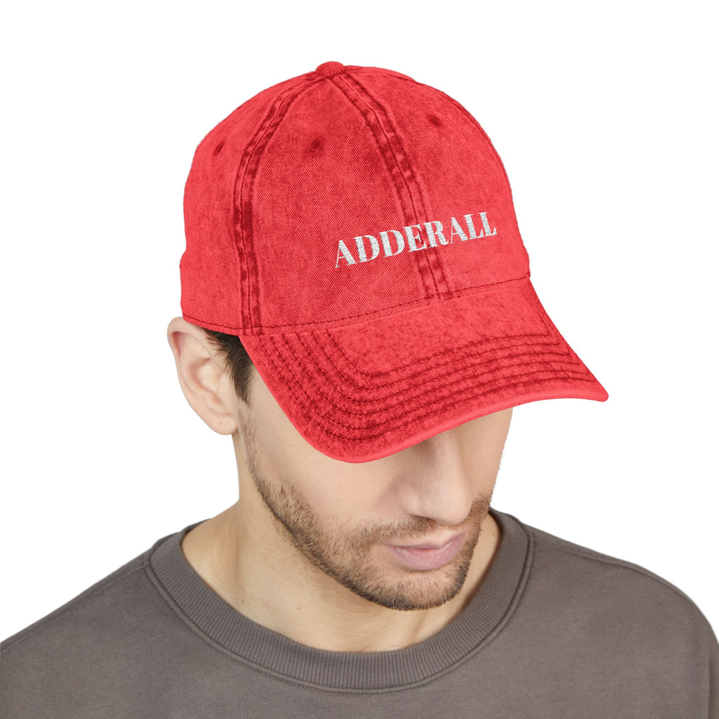 VINTAGE EMBROIDERED CAP - ADDERALL