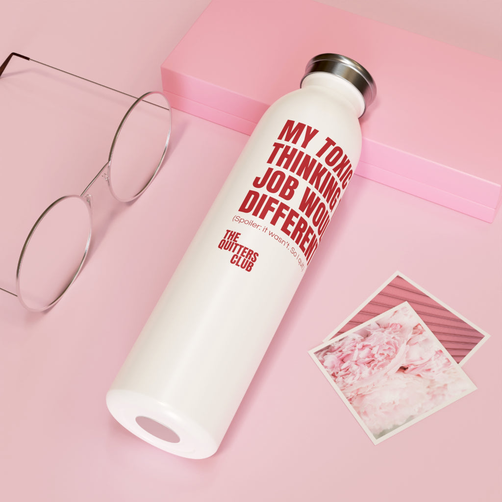 QUITTERS CLUB SLIM WATER BOTTLE 20oz - TOXIC TRAIT