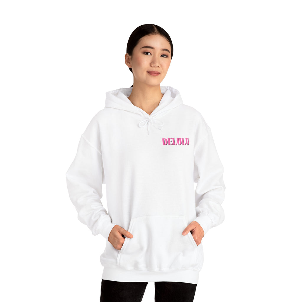STATEMENT HOODIE DELULU - PINK & PINK/BLACK