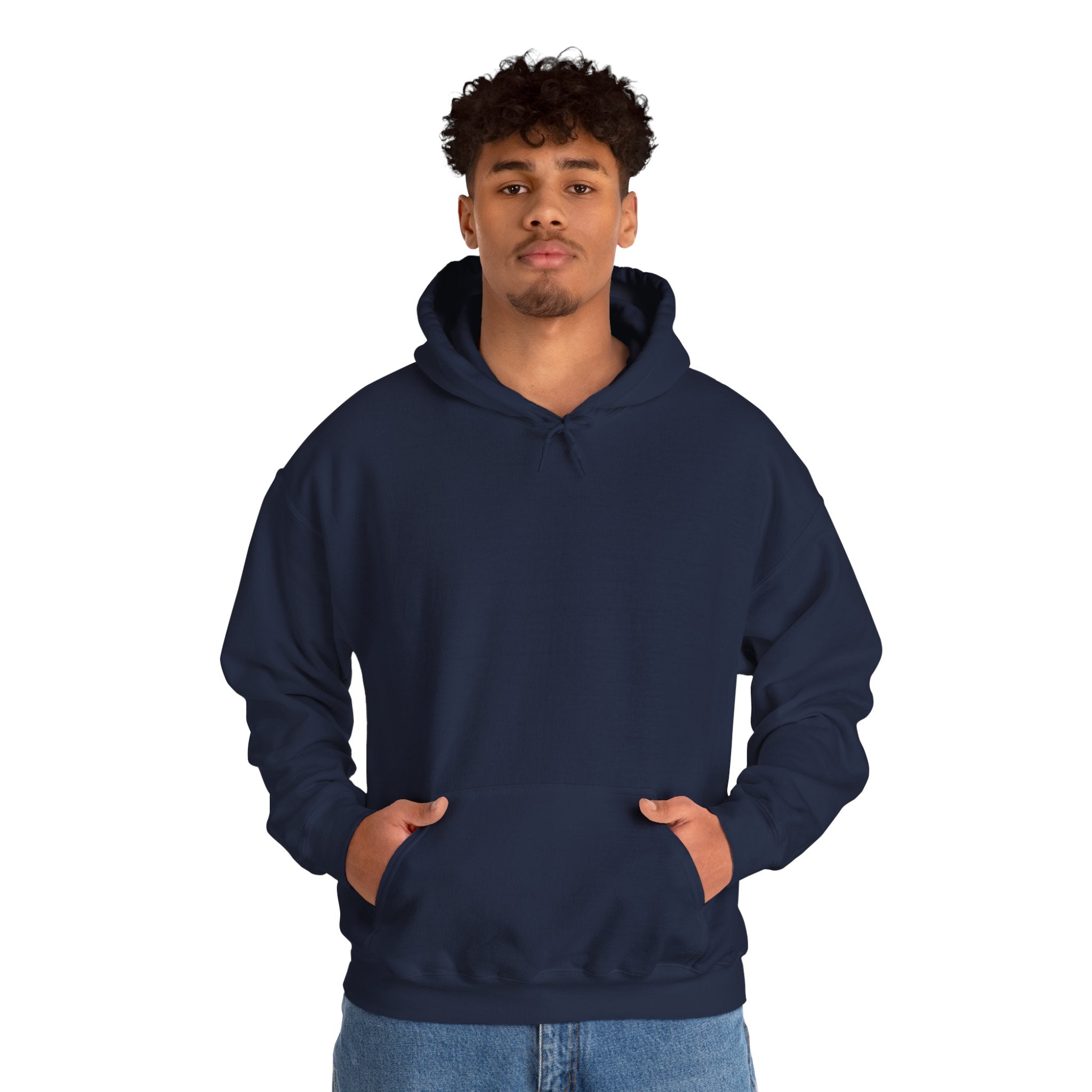STATEMENT HOODIE - JUST ENOUGH NAVY/YELLOW