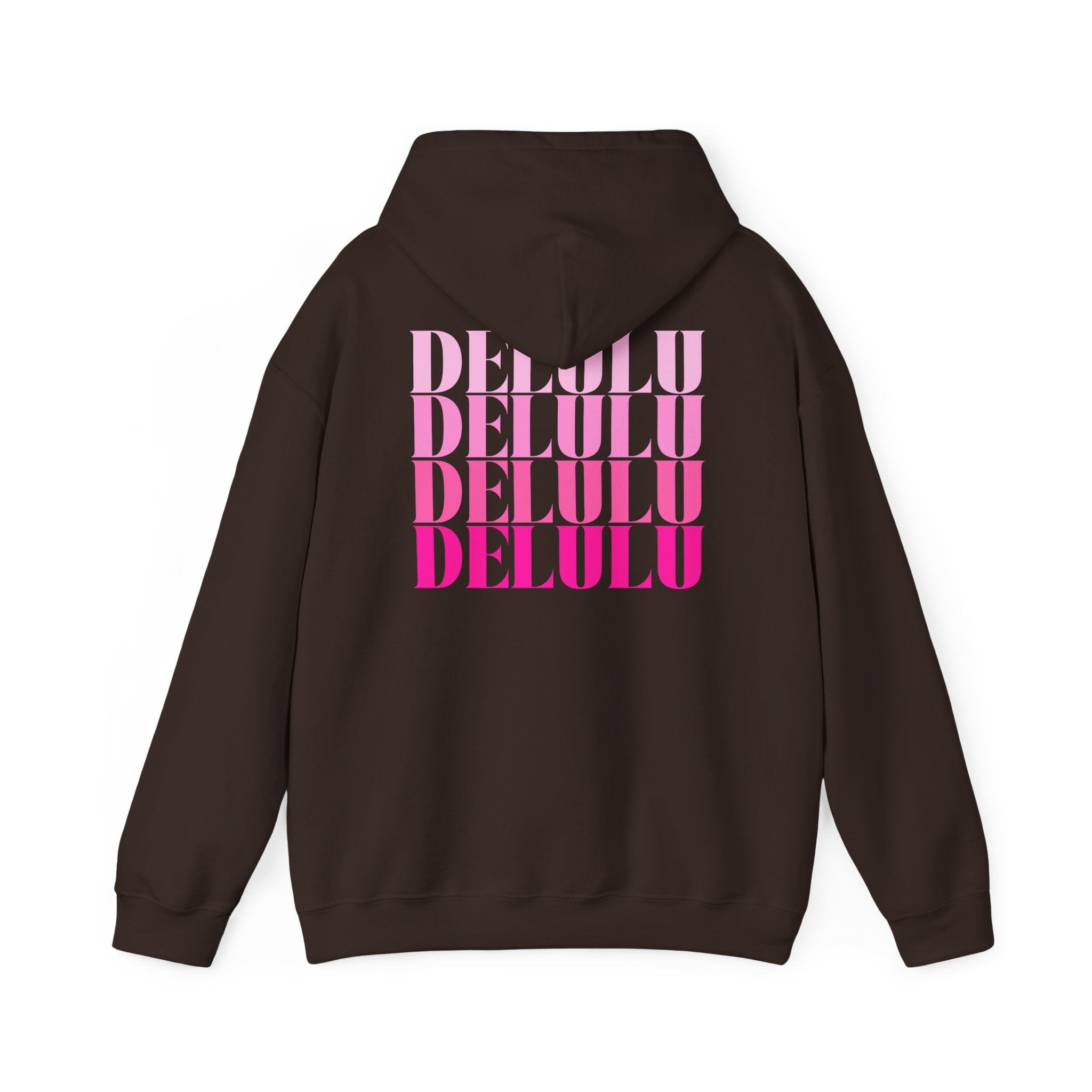 STATEMENT HOODIE DELULU DELULU DELULU - NAVY & PINK