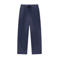 BASIC SUN FADE RAW EDGE STRAIGHT-LEG SWEATPANTS NAVY