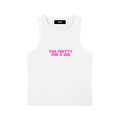 SNOW WASHED TANK TOP TOO PRETTY FOR A JOB