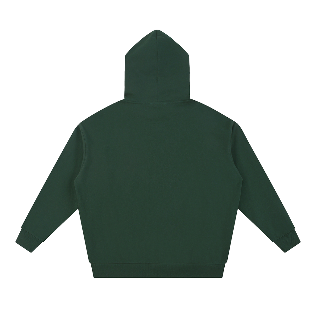 BASIC ESSENTIAL HEAVYWEIGHT HOODIE BLACKISH GREEN