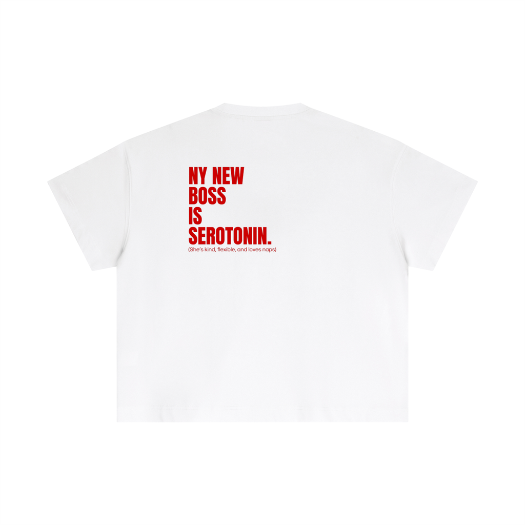 QUITTERS CLUB ESSENTIAL COTTON BOXY T-SHIRT - SEROTONIN