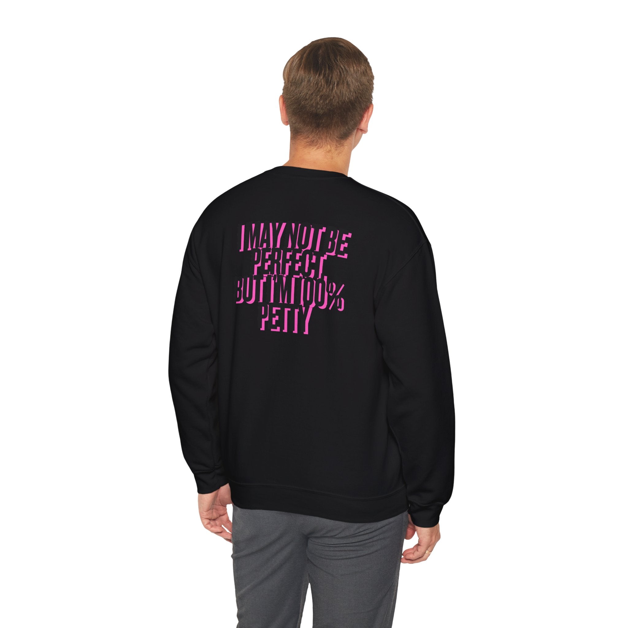 MAIN CHARACTER VIBES SWEATER - 100% PETTY BLACK
