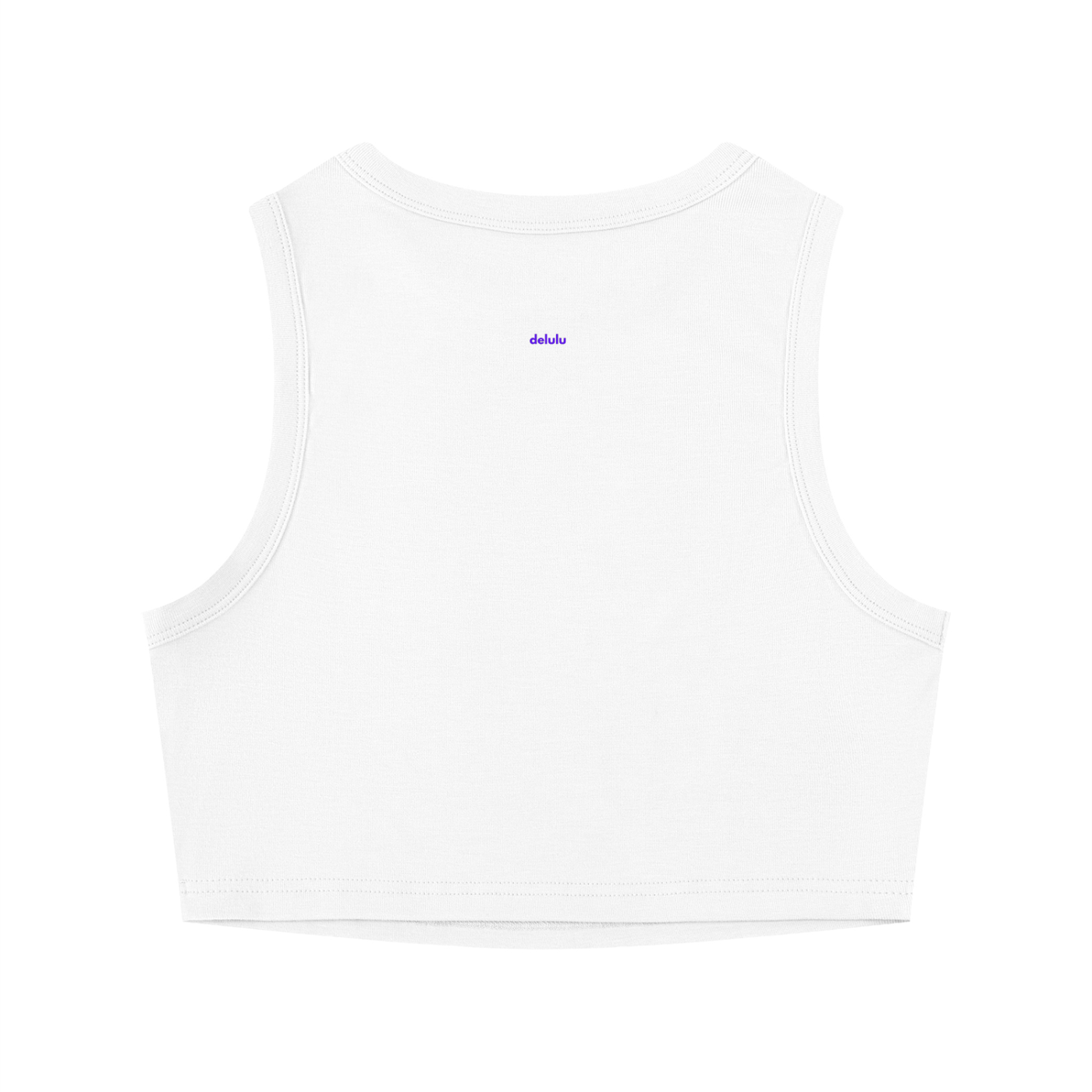 MAIN CHARACTER TIGHT CREWNECK CROP TANK TOP -  GATEKEEPING MY OWN LIFE
