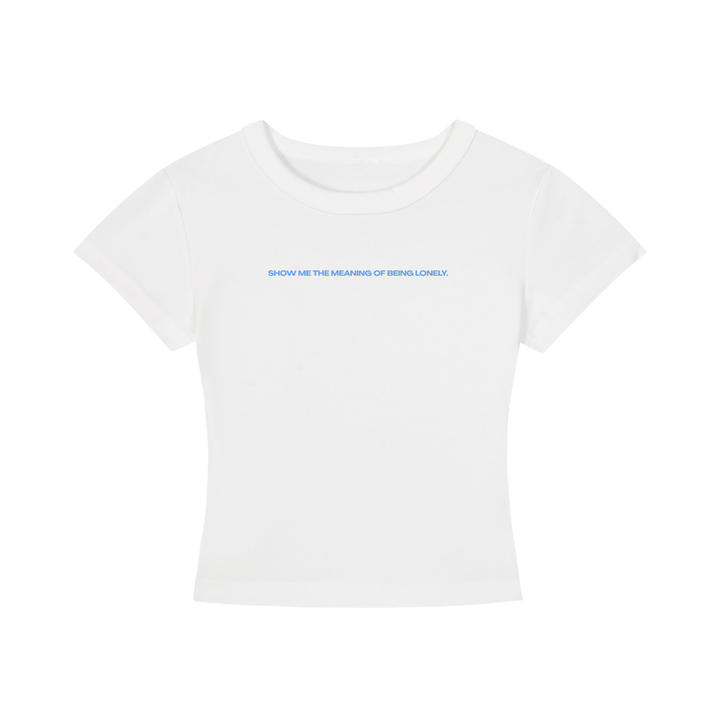 WOMEN'S CROPPED T-SHIRT - HOMECOMING DÜSSELDORF - SHOW ME THE MEANING OF BEING LONELY