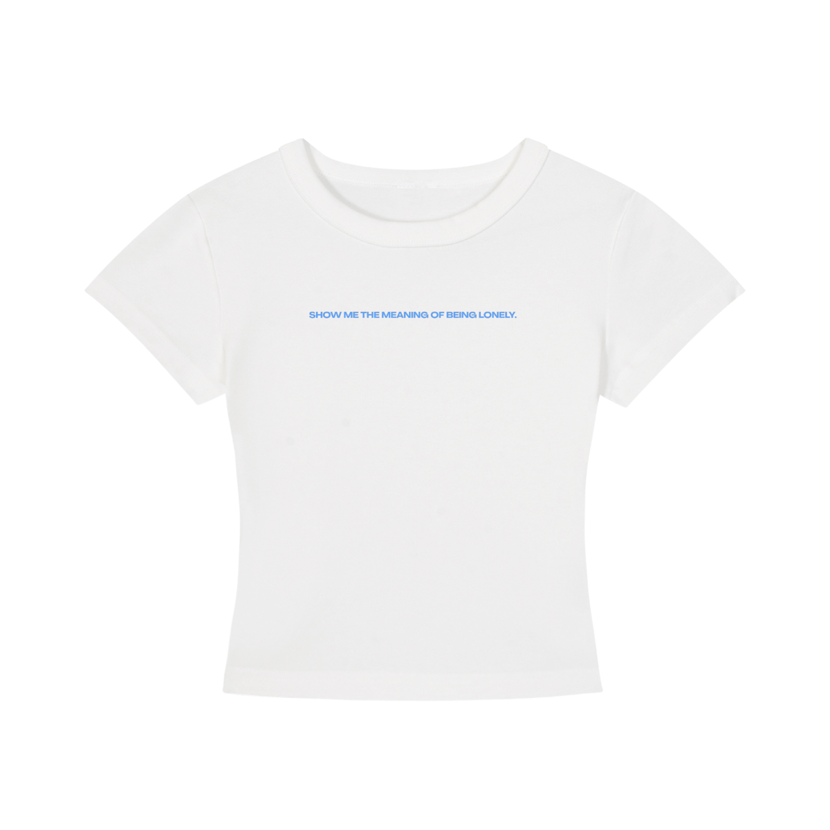 WOMEN'S CROPPED T-SHIRT - HOMECOMING DÜSSELDORF - SHOW ME THE MEANING OF BEING LONELY