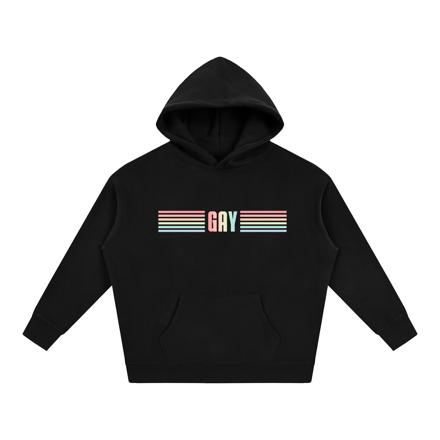 PRIDE OVERSIZED PREMIUM FLEECED HOODIE - GAY