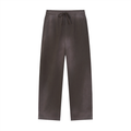 BASIC SUN FADE RAW EDGE STRAIGHT-LEG SWEATPANTS BROWN