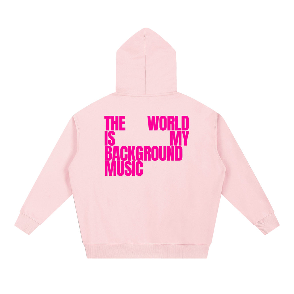 MAIN CHARACTER VIBE HOODIE - THE WORLD IS MY BACKGROUND MUSIC
