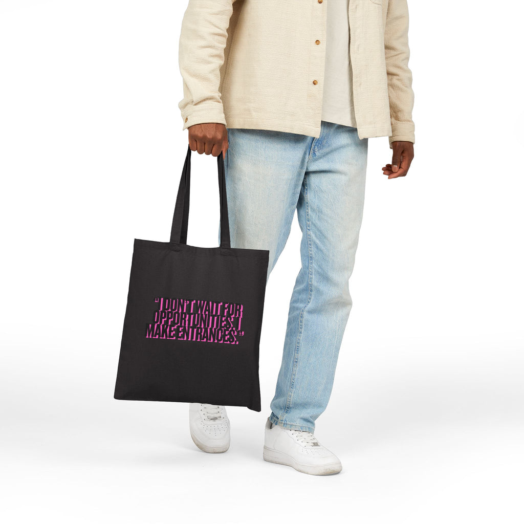 TOTE BAG - MAIN CHARACTER VIBES COLLECTION - I MAKE ENTRANCES BEIGE