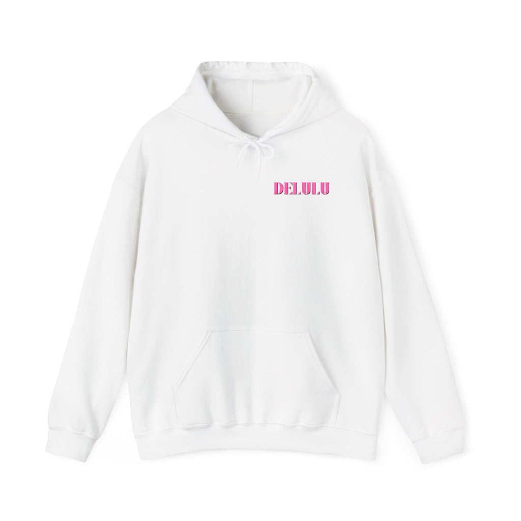 STATEMENT HOODIE DELULU - PINK & PINK/BLACK