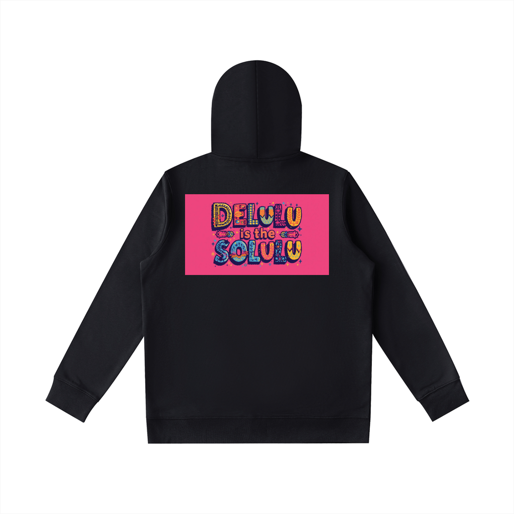 ESSENTIAL OVERSIZED HOODIE - DELULU IS THE SOLULU