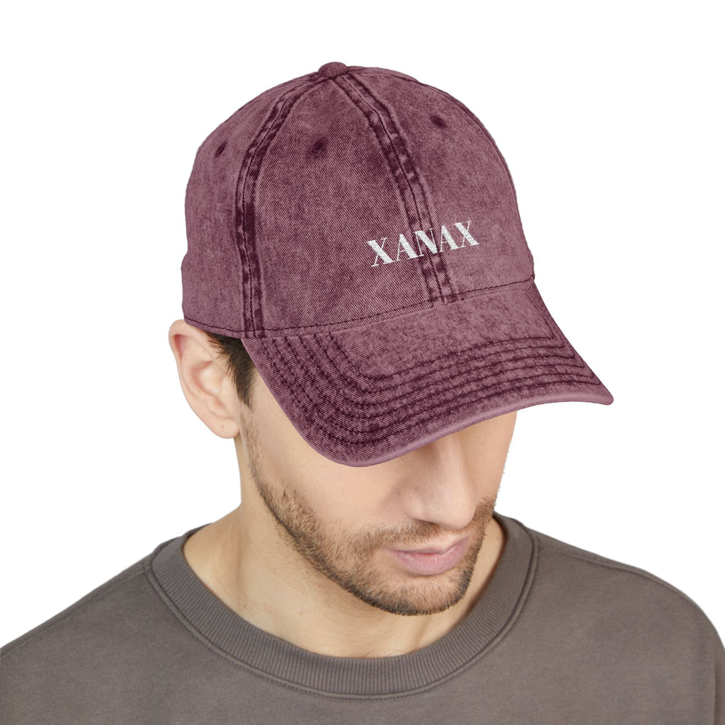 VINTAGE EMBROIDERED CAP - XANAX