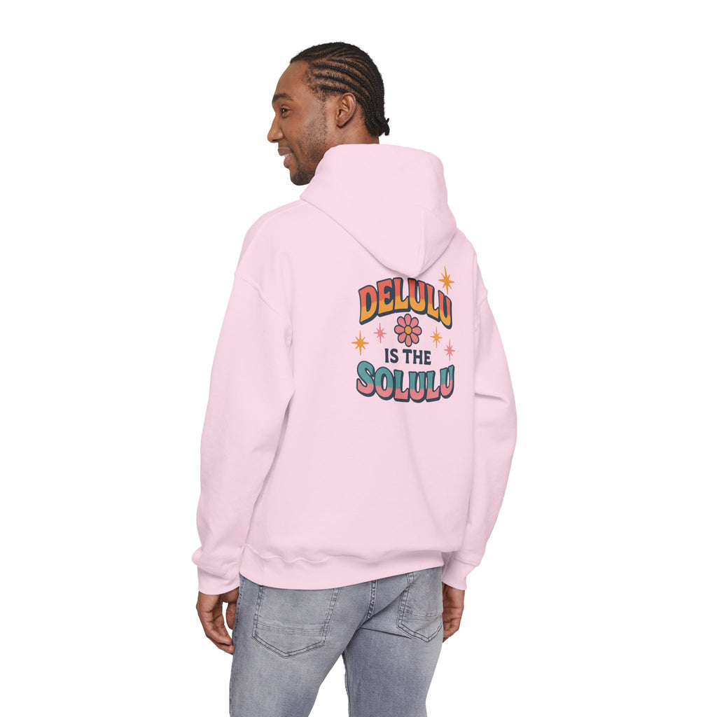 DELULU IS THE SOLULU HOODIE - PINK