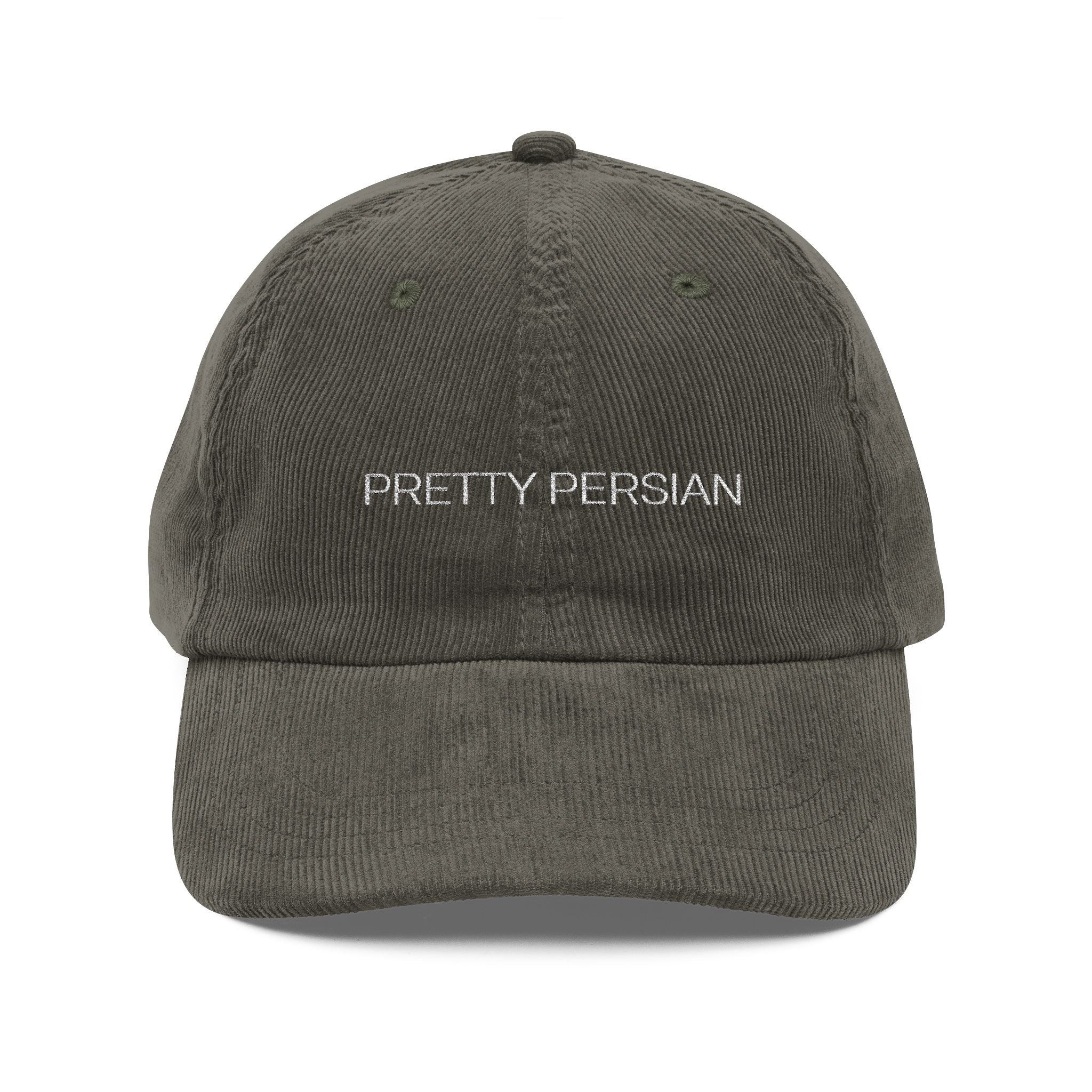STATEMENT VINTAGE CORDUROY CAP - PRETTY PERSIAN