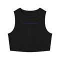 MAIN CHARACTER TIGHT CREWNECK CROP TANK TOP - I'M NO LONGER ACCEPT UNSOLICITED OPINIONS.