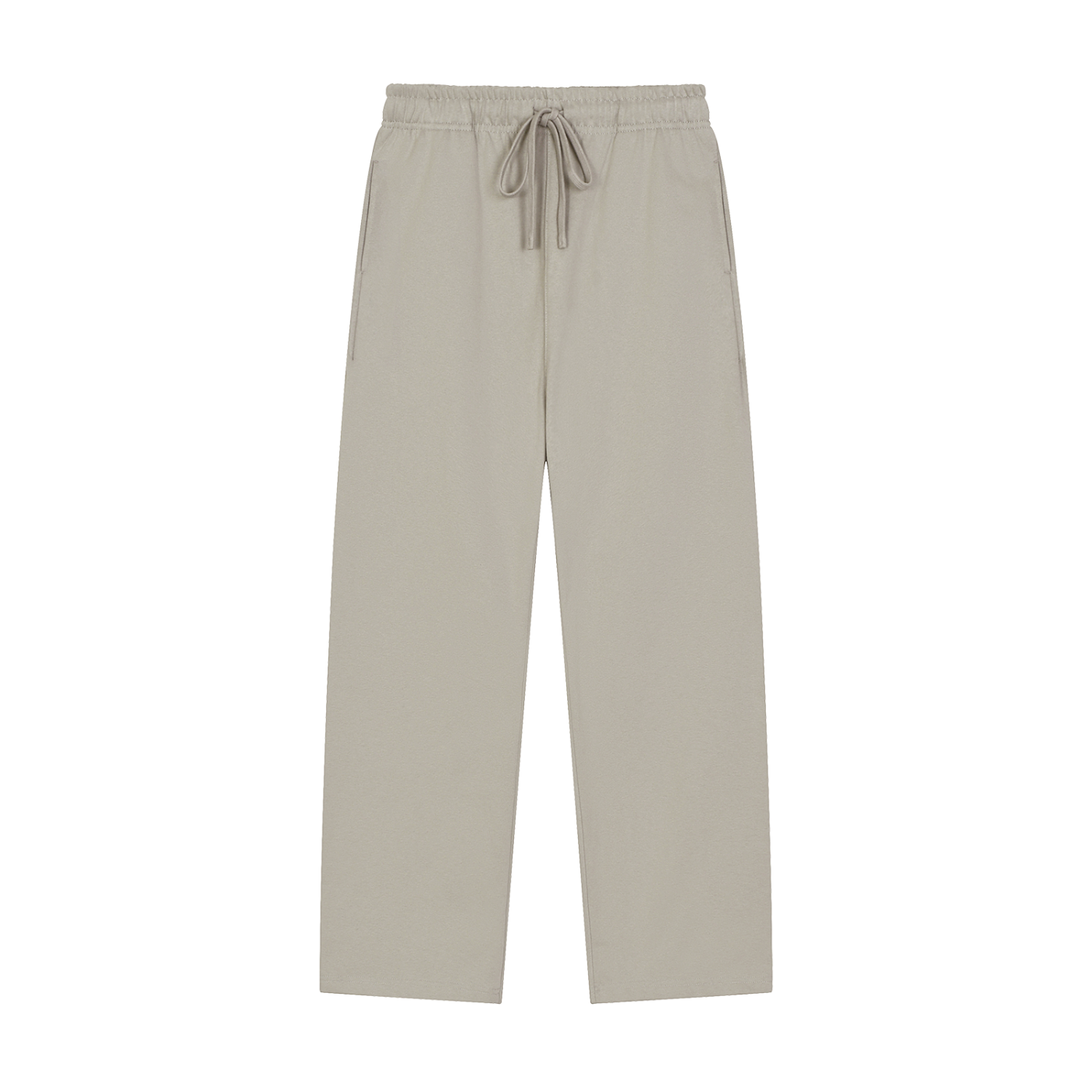 STRAIGHT-LEG SWEATPANTS UNISEX - BEIGE