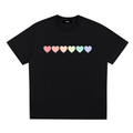 PRIDE LOOSE FIT UNISEX T-SHIRT - PASTEL HEARTS