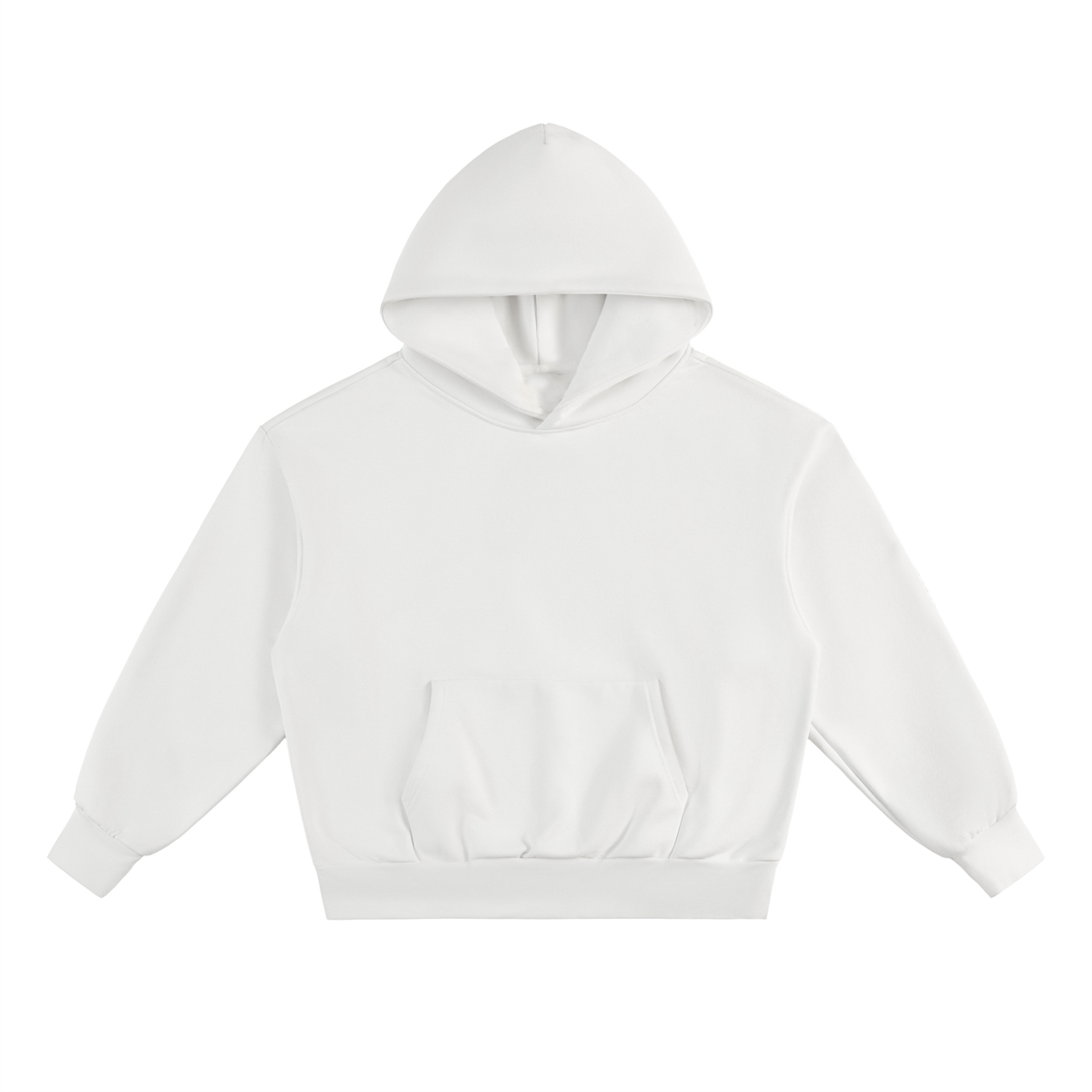 BASIC ESSENTIAL HEAVYWEIGHT FLEECE HOODIE WHITE