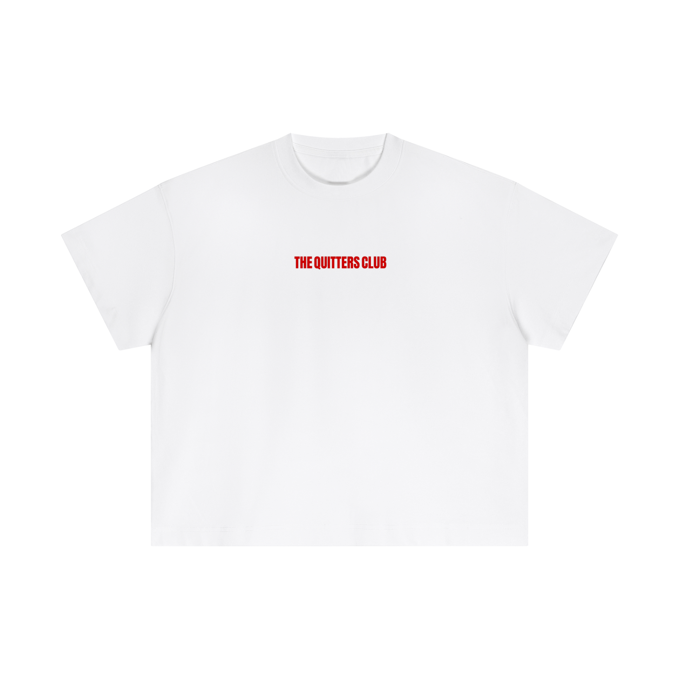 QUITTERS CLUB ESSENTIAL COTTON BOXY T-SHIRT - PERMANENTLY OOO