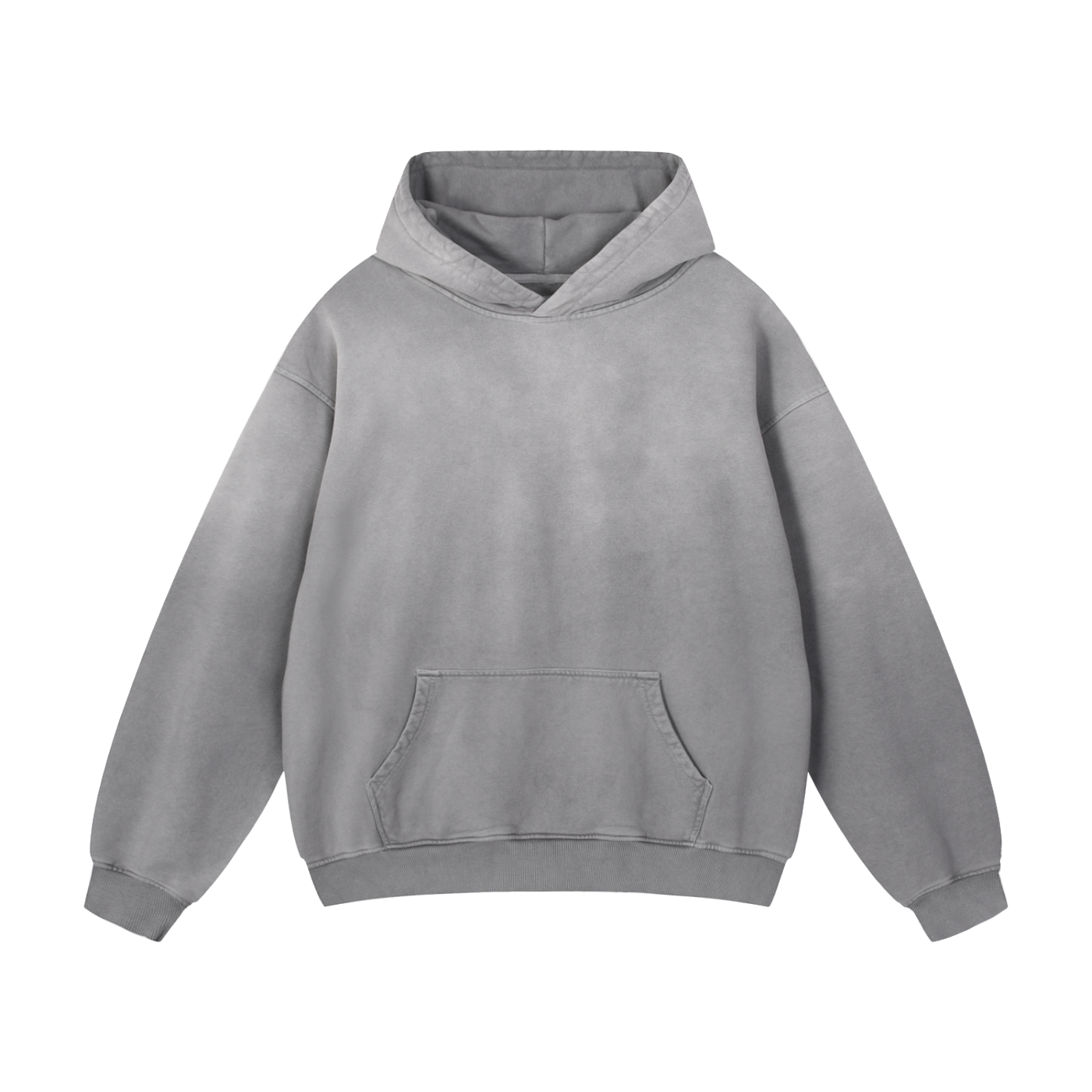 Gray hoodie on a white background