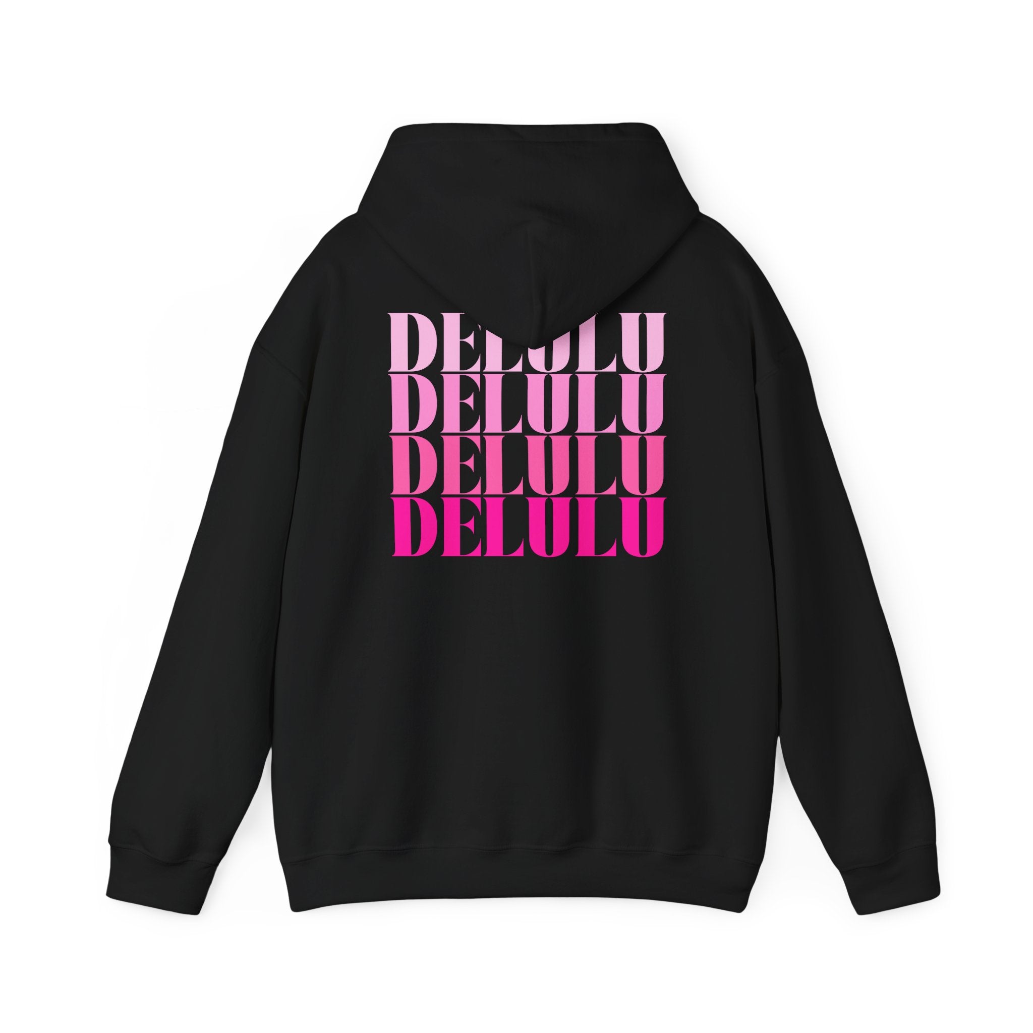 STATEMENT HOODIE DELULU DELULU DELULU - NAVY & PINK