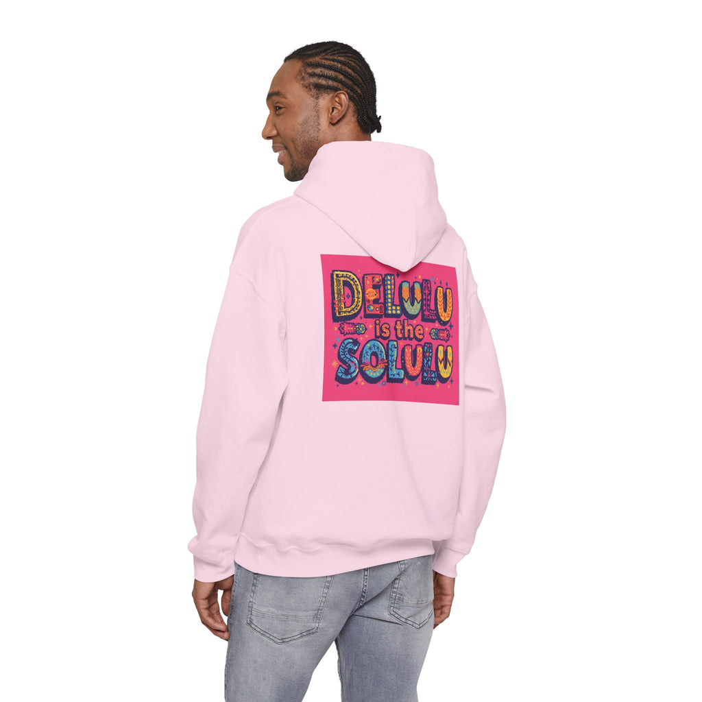 DELULU IS THE SOLULU HOODIE - PINK