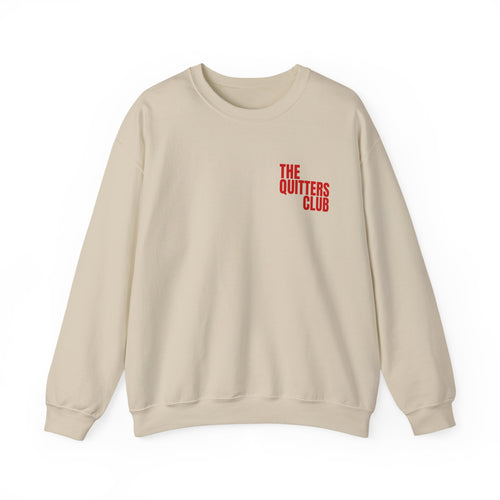 01 QUITTERS CLUB CREWNECK SWEATER - QUIT MY NIGHTMARES