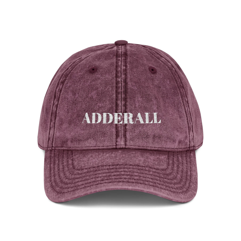 VINTAGE EMBROIDERED CAP - ADDERALL