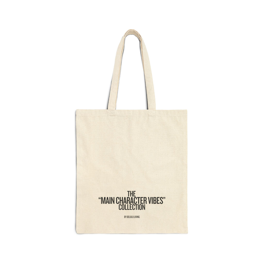 TOTE BAG - MAIN CHARACTER VIBES COLLECTION - BACKGROUND MUSIC BEIGE