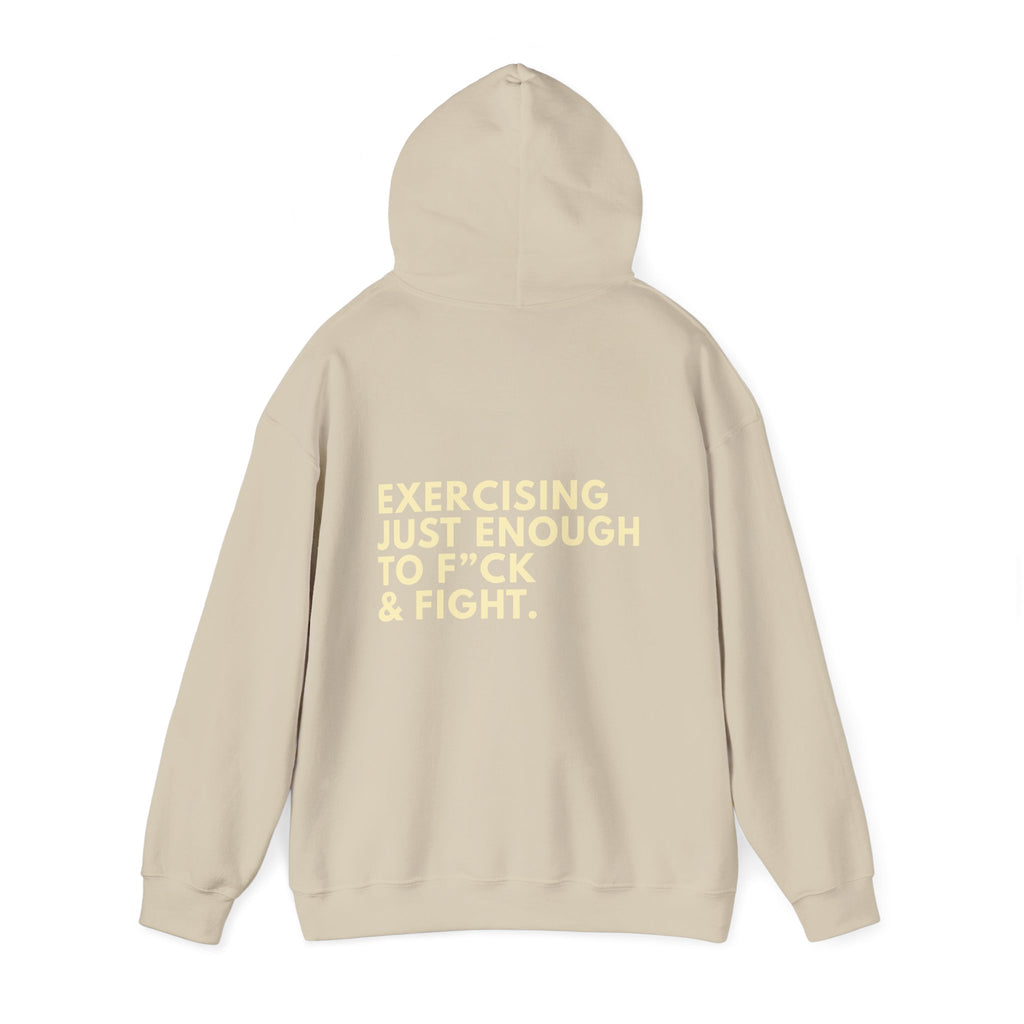 STATEMENT HOODIE - JUST ENOUGH BEIGE/YELLOW