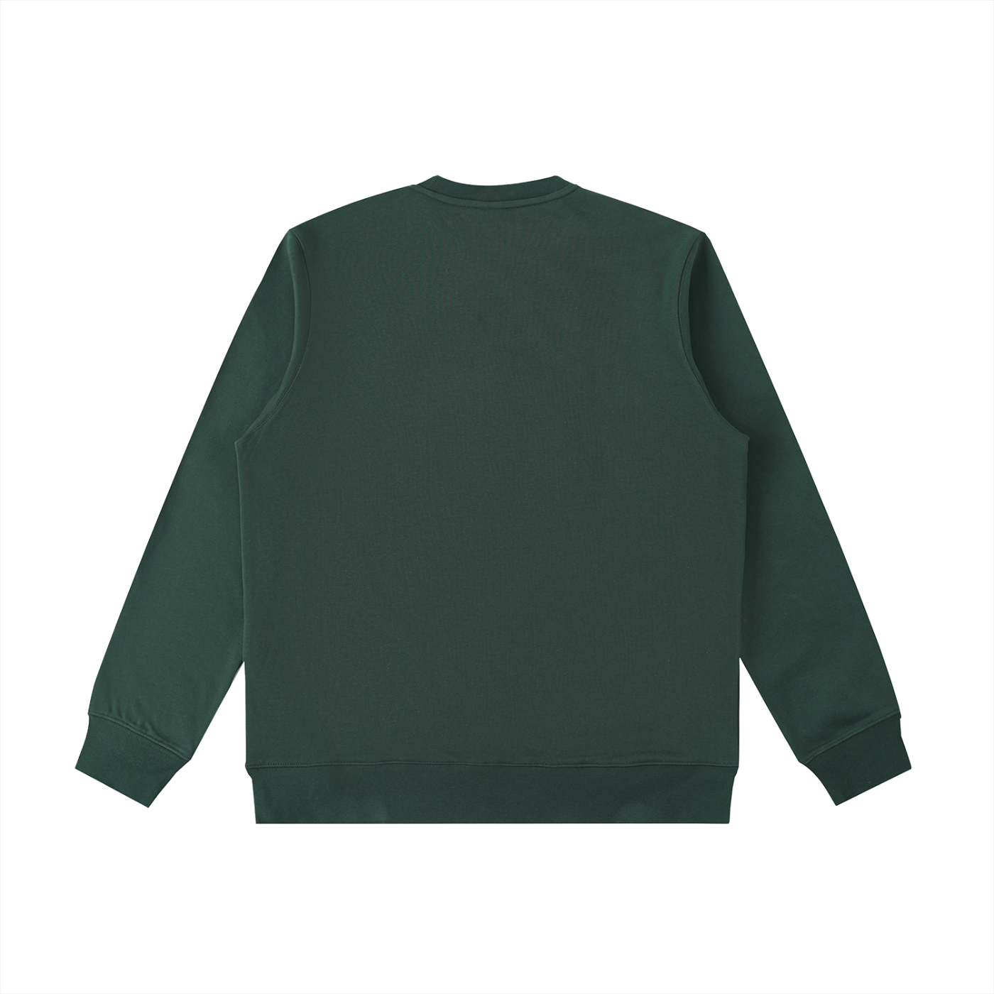 BASIC ESSENTIAL HEAVYWEIGHT CREWNECK  SWEATSHIRT VINTAGE GREEN
