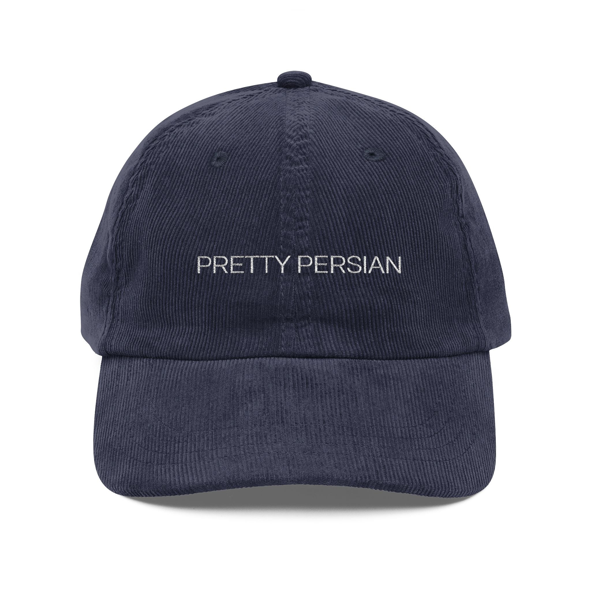STATEMENT VINTAGE CORDUROY CAP - PRETTY PERSIAN