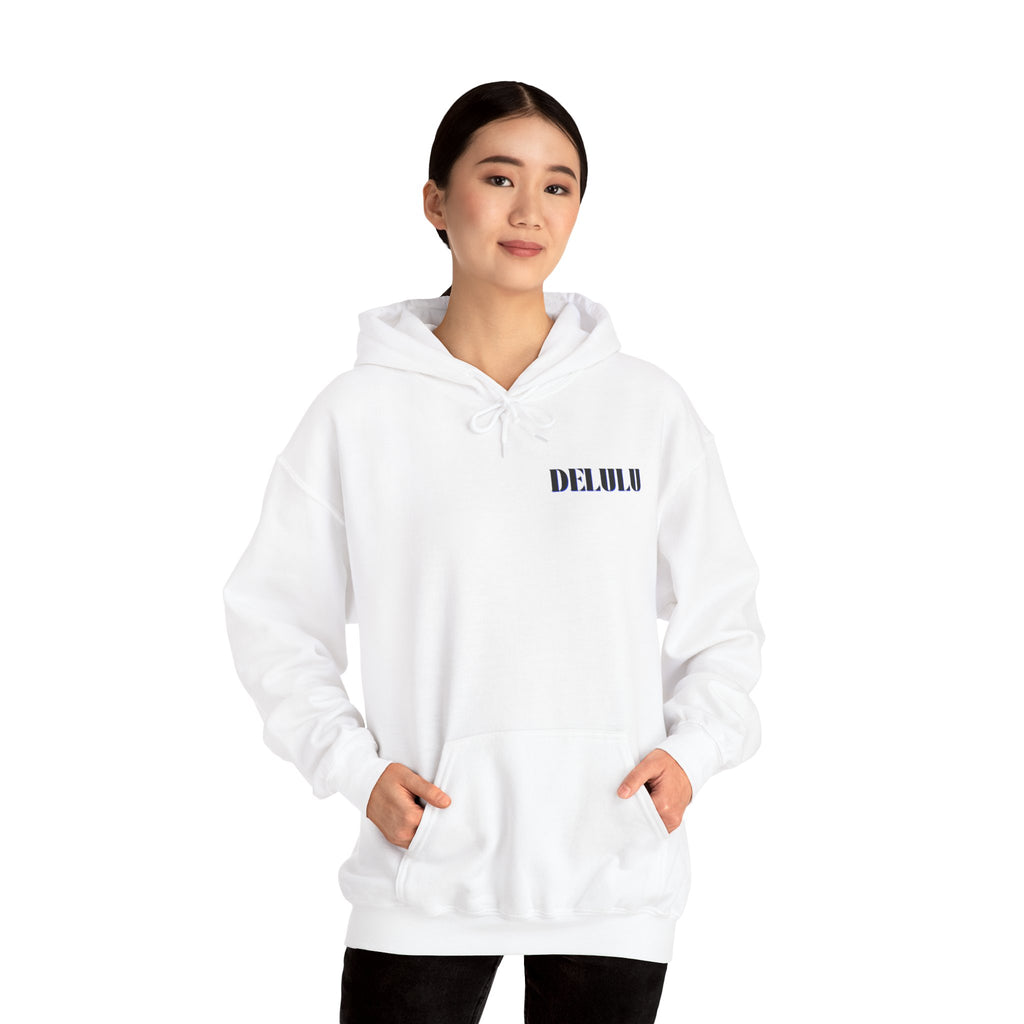 STATEMENT HOODIE DELULU DELULU DELULU - BABY BLUE & BLUE