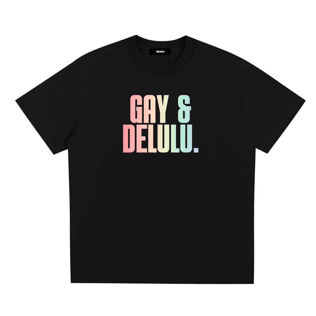PRIDE LOOSE FIT UNISEX T-SHIRT - GAY & DELULU