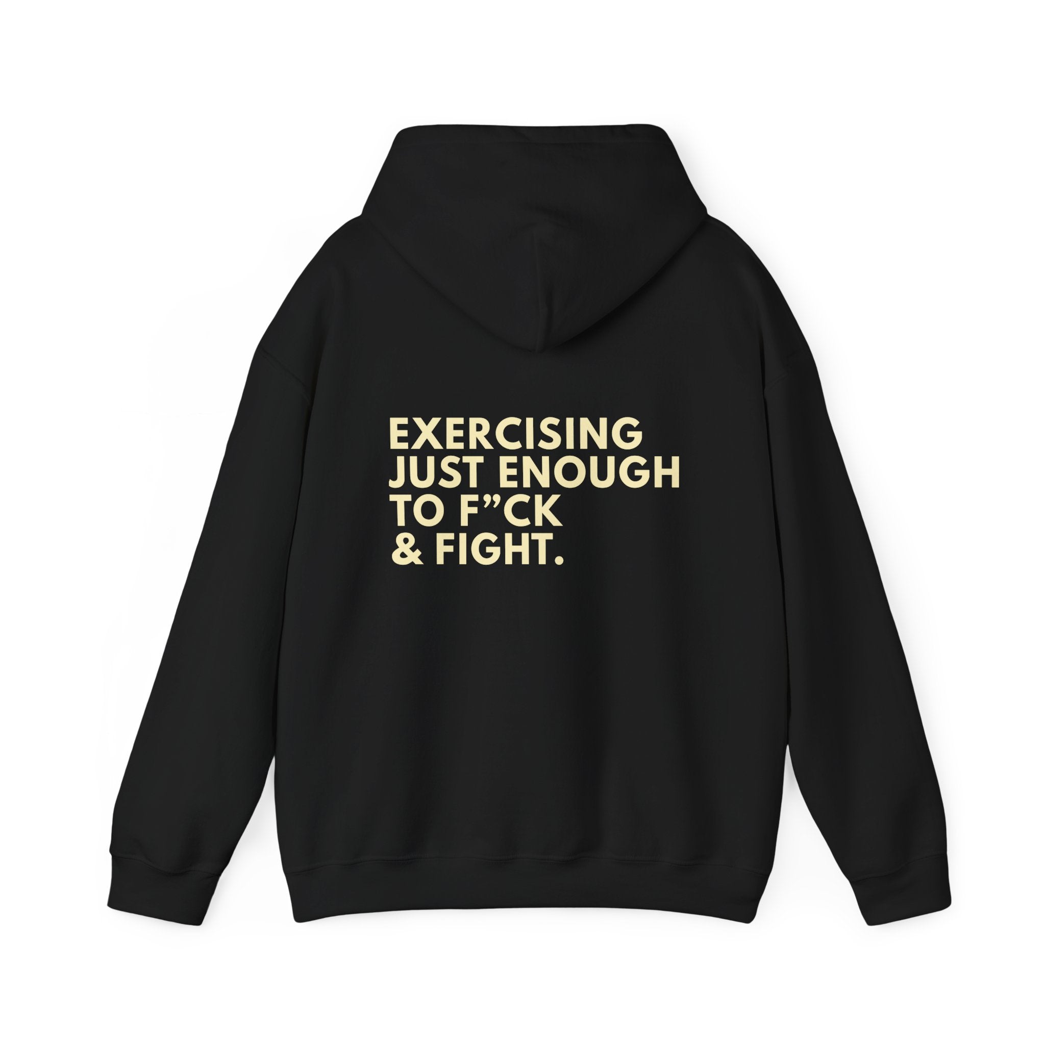 STATEMENT HOODIE - JUST ENOUGH BLACK/YELLOW