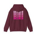 STATEMENT HOODIE DELULU DELULU DELULU - NAVY & PINK