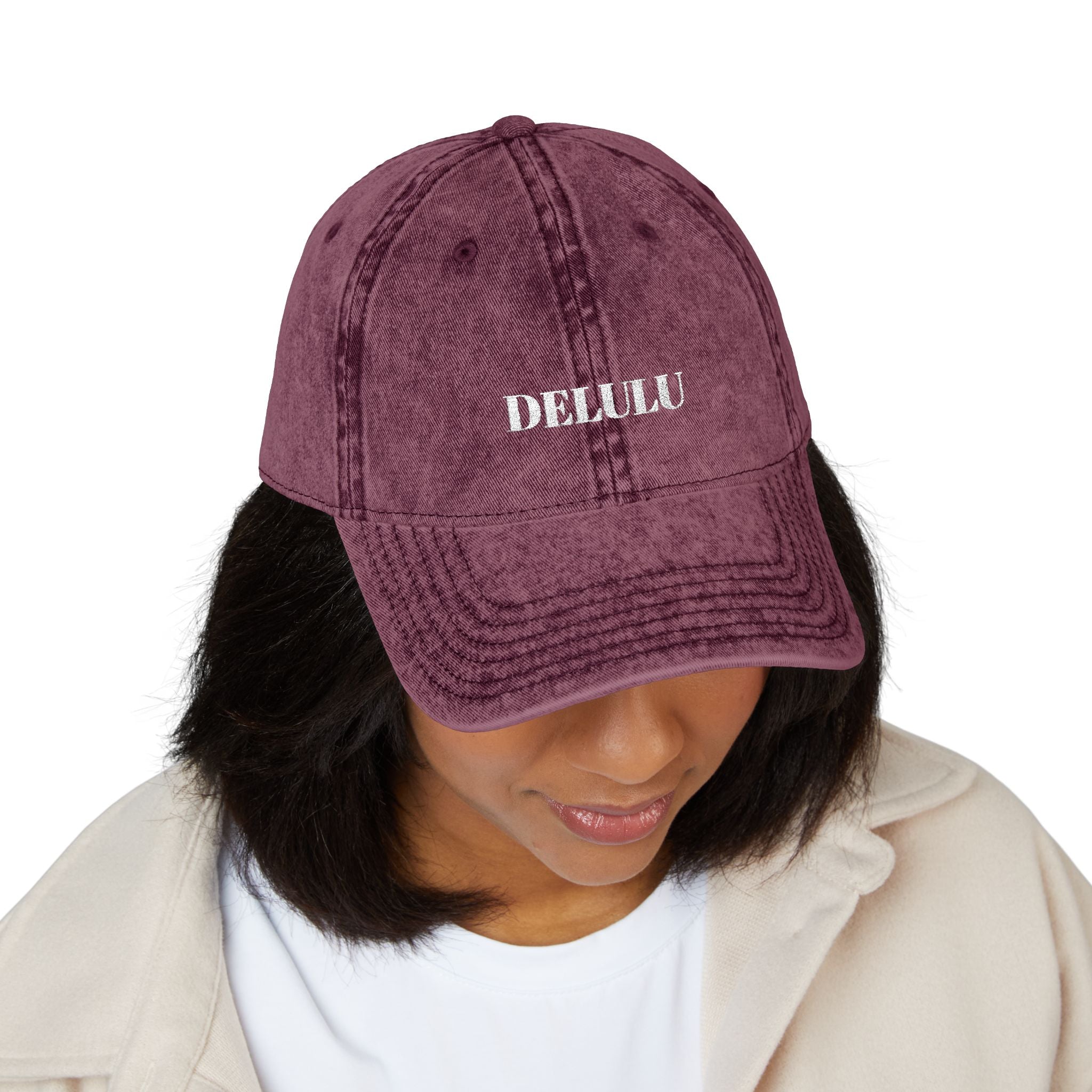 VINTAGE EMBROIDERED CAP - DELULU