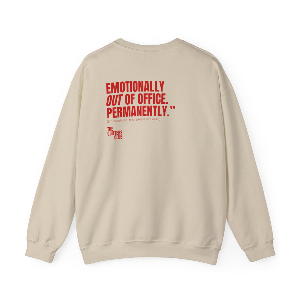 02 QUITTERS CLUB CREWNECK SWEATER - OUT OF OFFICE