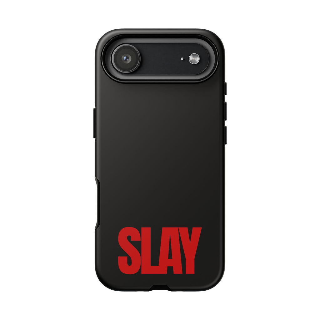 IPHONE CASE (15 - 17) - SLAY (BLACK&RED)