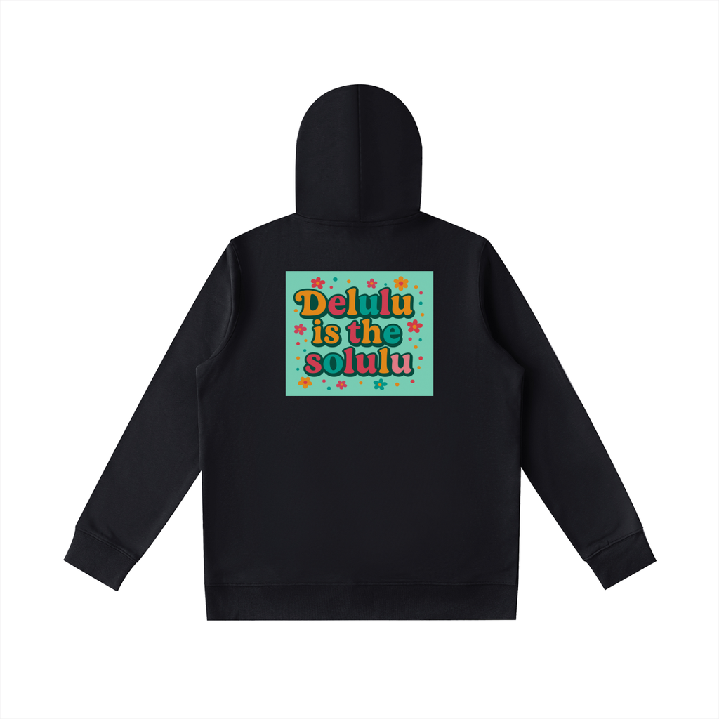 ESSENTIAL OVERSIZED HOODIE - DELULU IS THE SOLULU