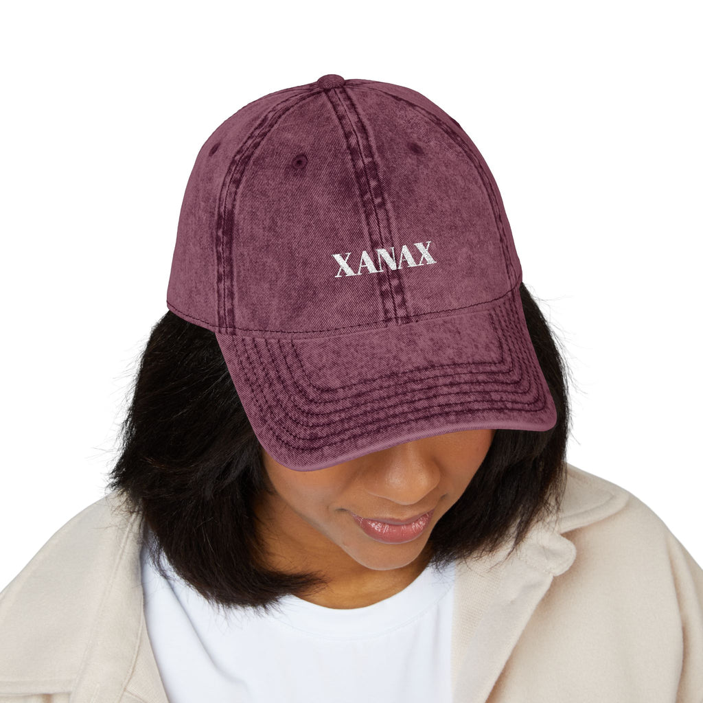 VINTAGE EMBROIDERED CAP - XANAX